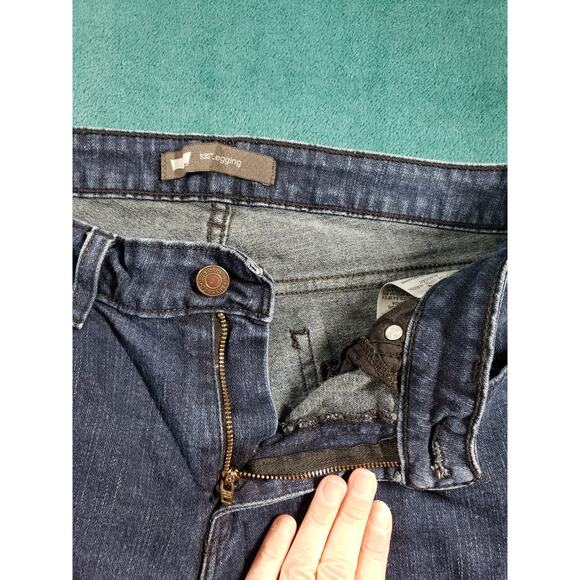 Levis 535 Jeans Size 13 Womens Blue Denim Stretch Pants Mid Rise Jegging - Picture 5 of 14